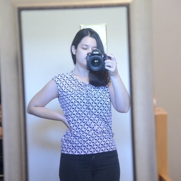 Pink pattern blouse - Picture 4 of 4